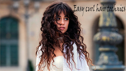 Easy curl hair technics